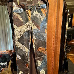 Just Cavalli Snake Print Jeans